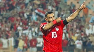 محمد صلاح بقميص المنتخب المصري