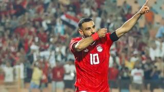محمد صلاح بقميص المنتخب المصري