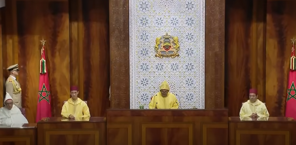 خطاب ملك المغرب (صورة شاشة) خطاب ملك المغرب
