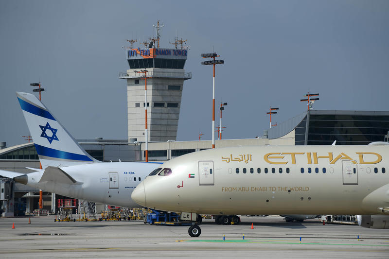 طيران الاتحاد في مطار بن غوريون