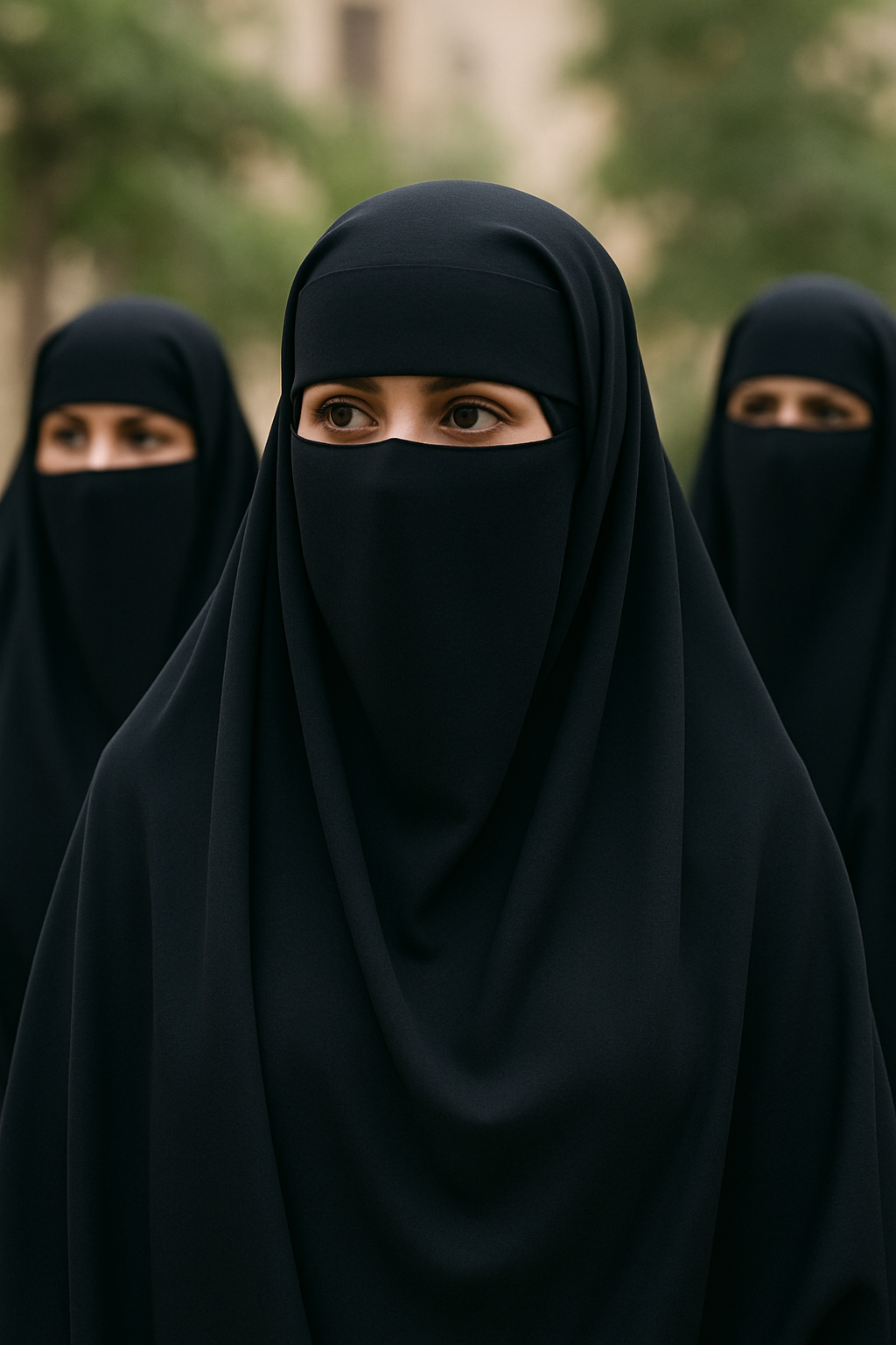 نساء يرتدين النقاب - صورة توصيحية