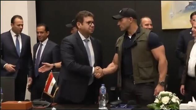 رئيس المخابرات المصرية حسن رشاد (تُستخدم هذه الصورة بموجب البند 27 أ من قانون الحقوق الأدبية (2007))  رئيس المخابرات المصرية حسن رشاد