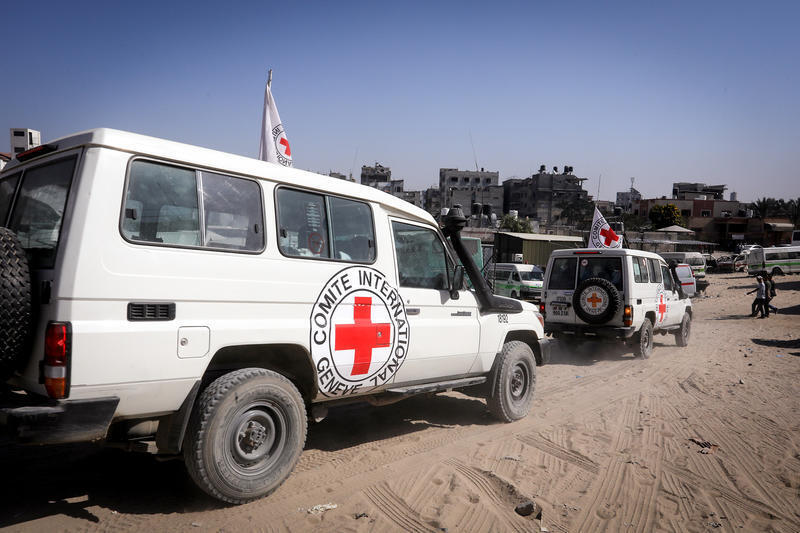 الصليب الأحمر الدولي في غزة
