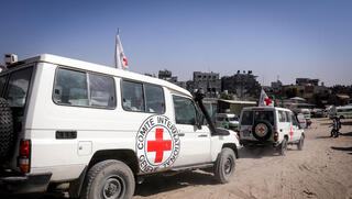 الصليب الأحمر الدولي في غزة