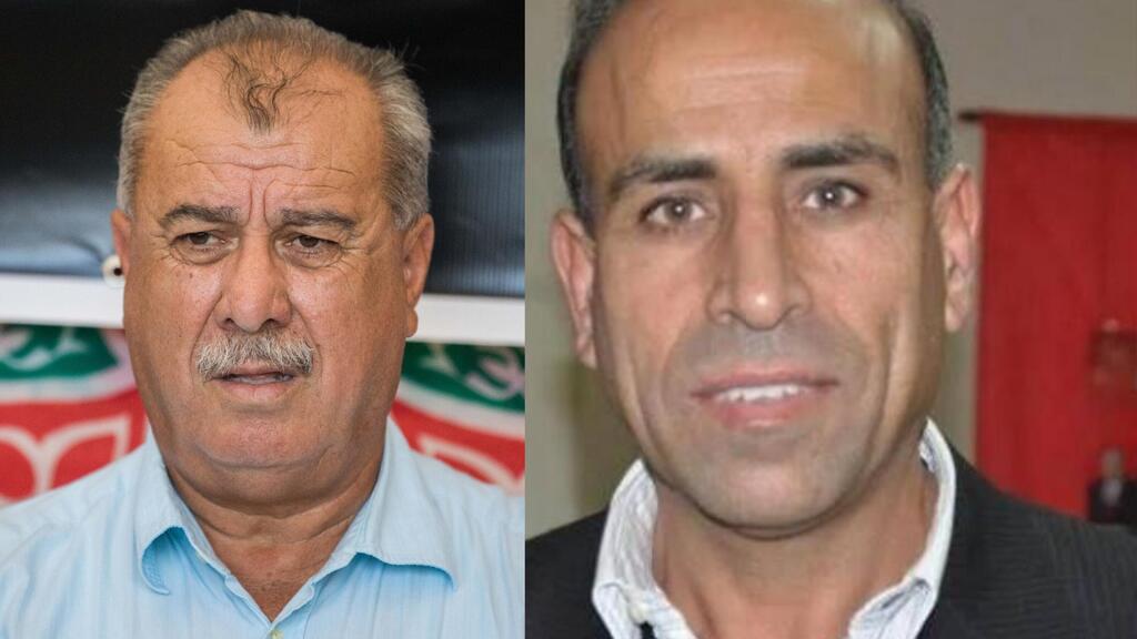 منصور دهامشة ومحمد بركة (Flash90)  منصور دهامشة ومحمد بركة