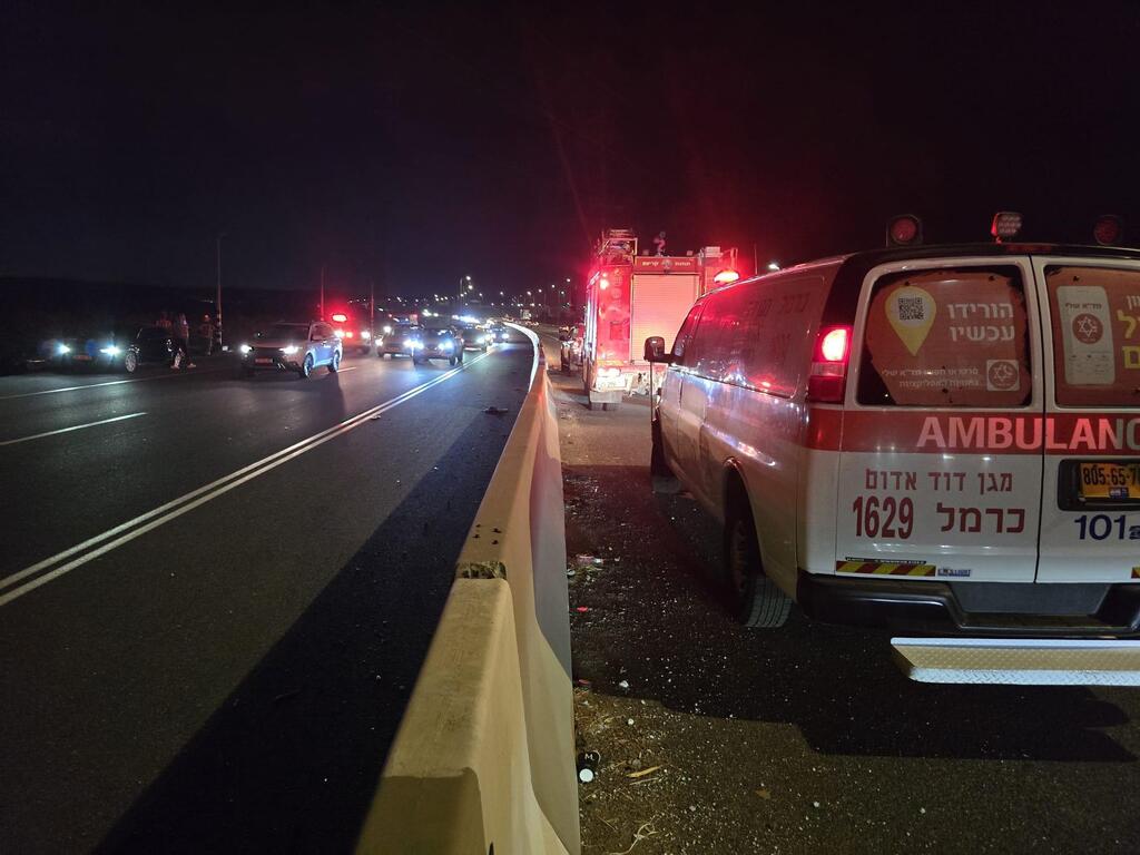 حادث طرق على شارع 70 قرب مفرق زفولون