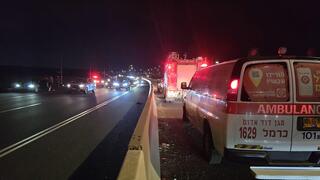 حادث طرق على شارع 70 قرب مفرق زفولون