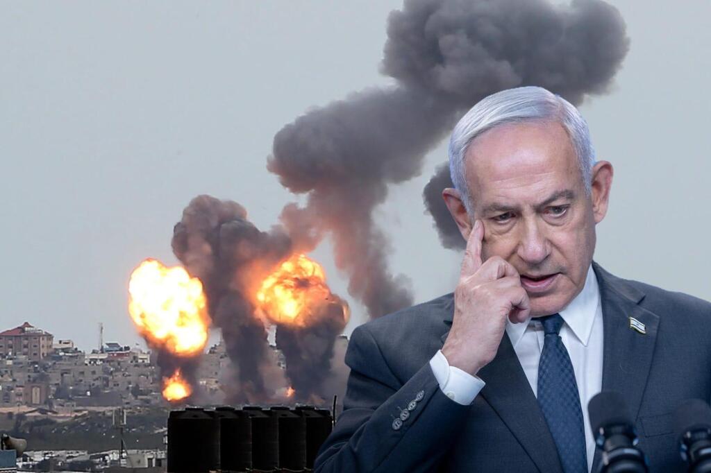 نتنياهو يوعز بشن ضربات قوية على قطاع غزة (flash90)  نتنياهو يوعز بشن ضربات قوية على قطاع غزة
