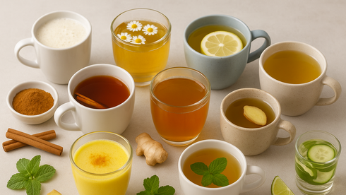 مشروبات شاي صحية ساخنة
