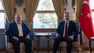 وزير الخارجية التركي يلتقي خليل الحية