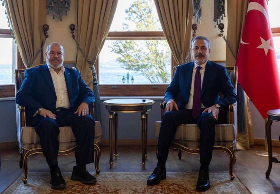 وزير الخارجية التركي يلتقي خليل الحية