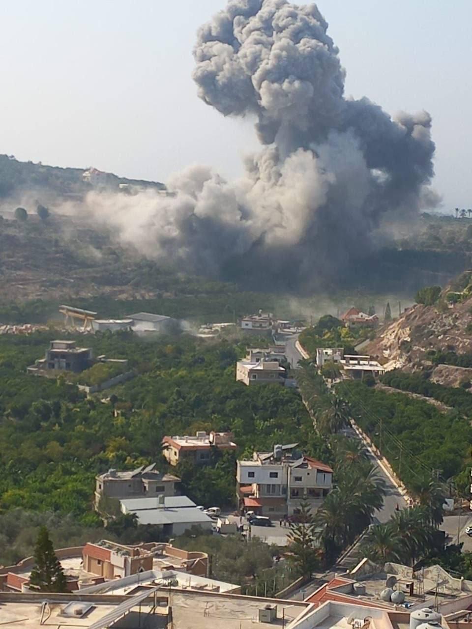 قصف اسرائيلي على جنوبي لبنان (وفق البند 27 أ لقانون حقوق النشر 2007) قصف اسرائيلي على جنوبي لبنان