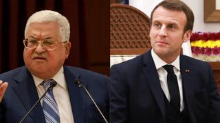 ماكرون عباس