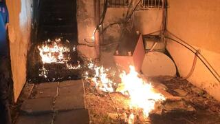 حريق في بئر السبع