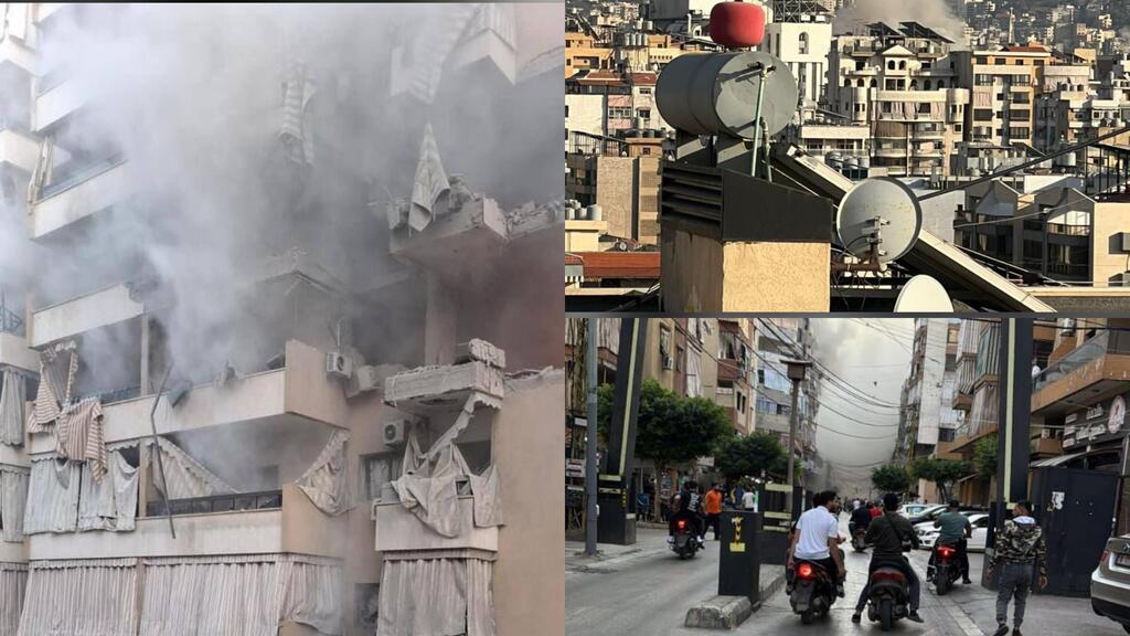 الغارة الاسرائيلية على الضاحية، أمس (وفق البند 27 أ لقانون حقوق النشر 2007) الضاحية