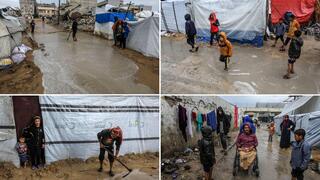 معاناة النازحين في قطاع غزة