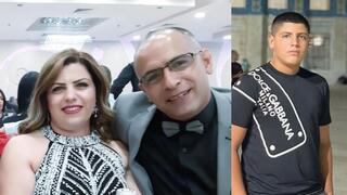 الضحية نبيل صفية ووالديه