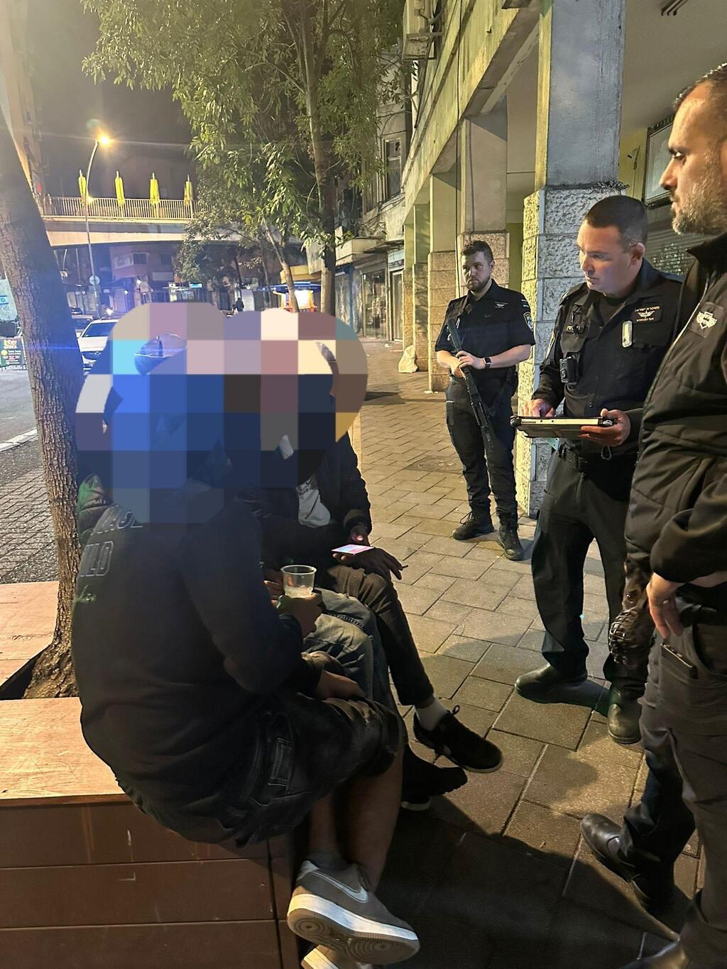 حملة أمنيّة واسعة في حيفا (تصوير: بلدية حيفا) حملة أمنيّة واسعة في حيفا