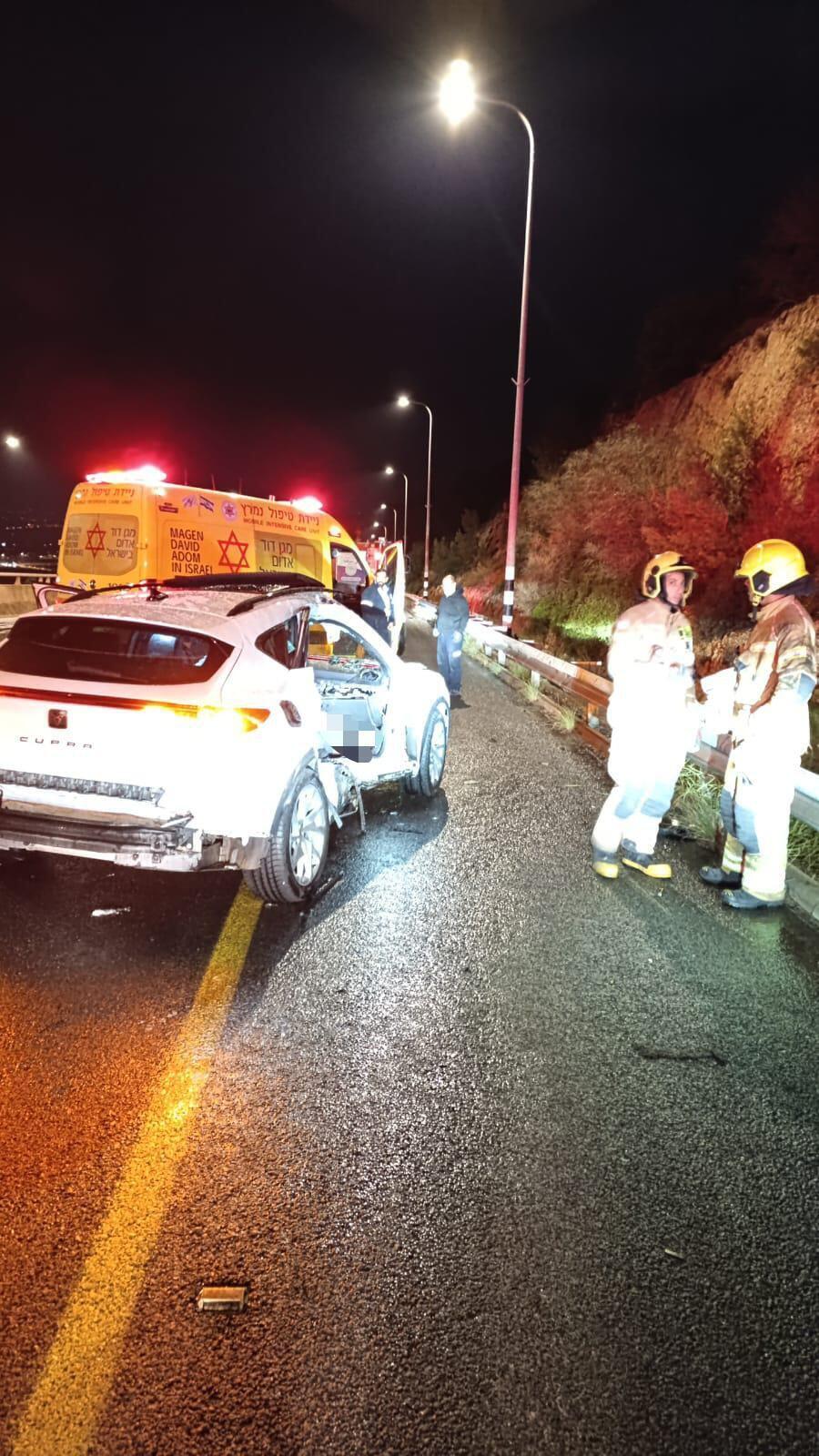 حادث طرق مروع على شارع 60 قرب الناصرة 