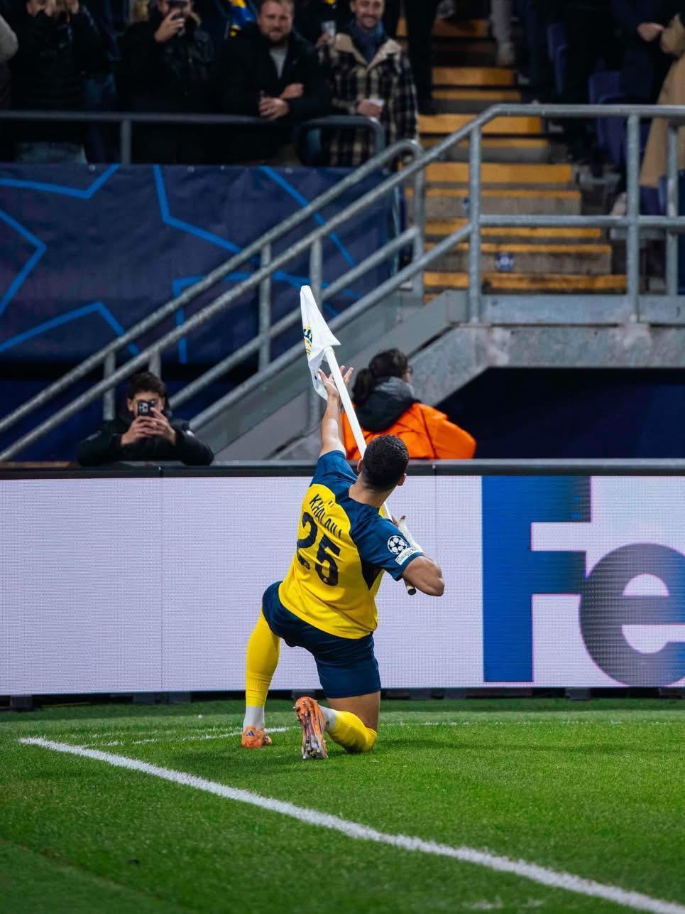 اللاعب الحيفاوي عنان خلايلة (الصفحة الرسمية لنادي يونيون سان جيلواز البلجيكي) اللاعب الحيفاوي عنان خلايلة