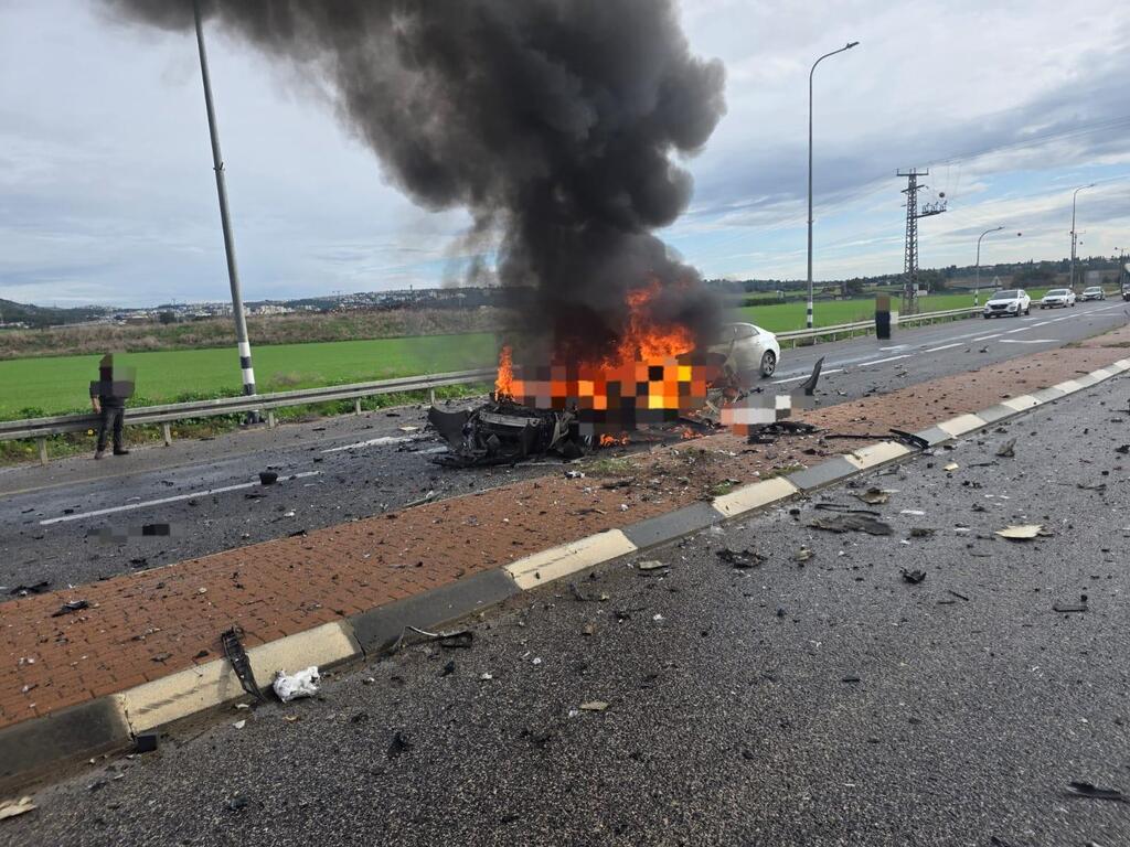 مقتل شابة جراء انفجار سيارة على شارع 73 قرب نهلال (نجمة داوود الحمراء) مقتل شابة جراء انفجار سيارة على شارع 73 قرب نهلال