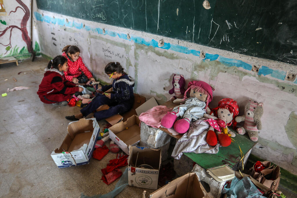 الأمطار في غزة (Flash90) الأمطار في غزة