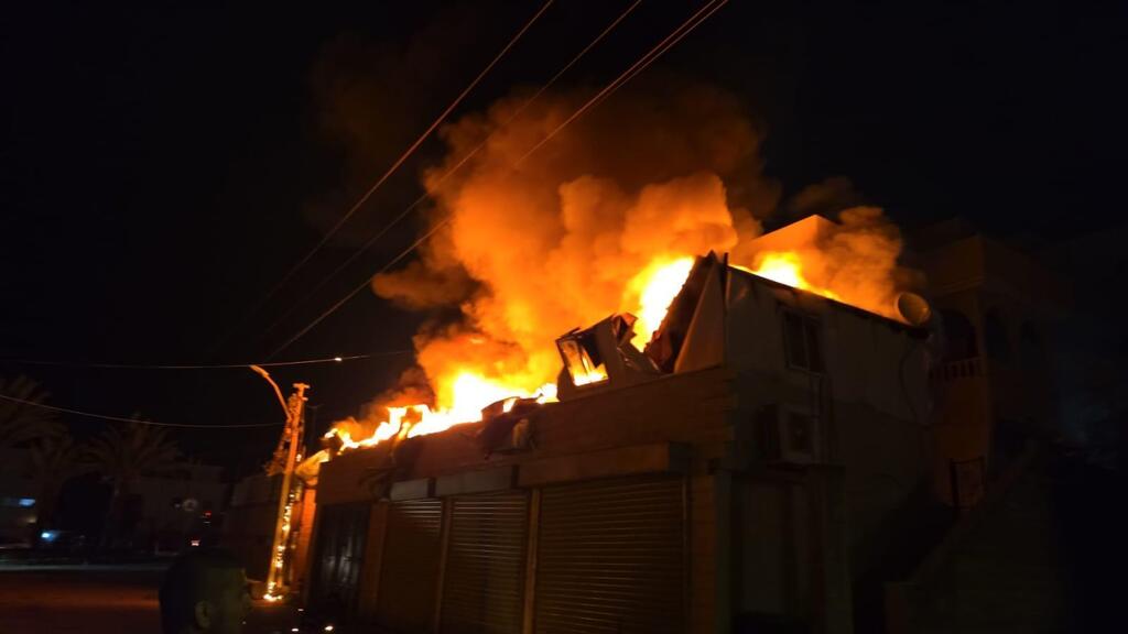 حريق في كسيفة (سلة الإطفاء والإنقاذ ) حريق في كسيفة