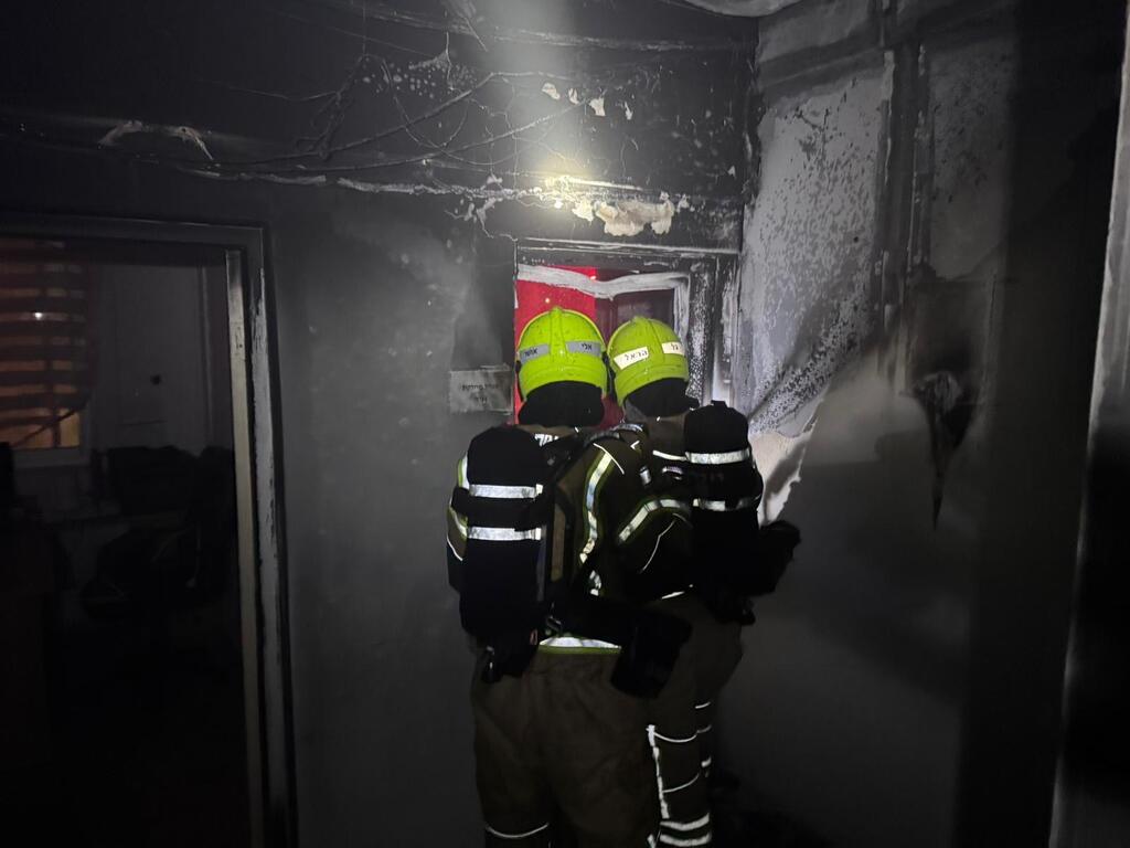 حريق في مبنى المجلس المحلي شِبلي – أم الغنم (تصوير: سلطة الاطفاء) حريق في مبنى المجلس المحلي شِبلي – أم الغنم