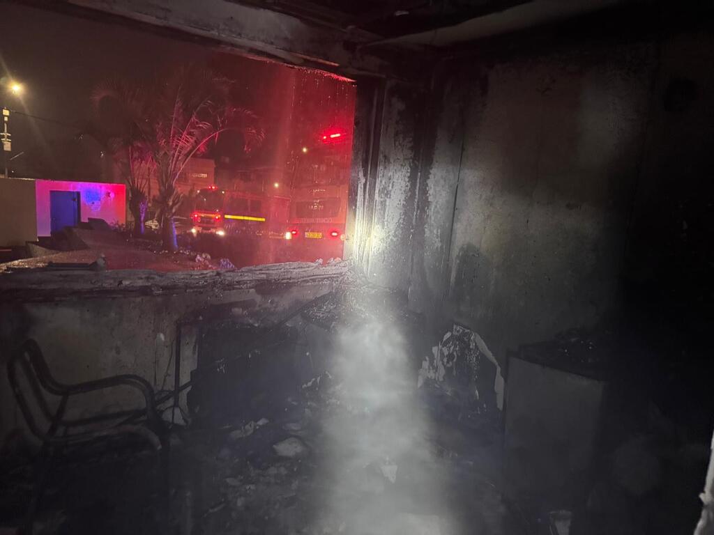 حريق في مبنى المجلس المحلي شِبلي – أم الغنم (تصوير: سلطة الاطفاء) حريق في مبنى المجلس المحلي شِبلي – أم الغنم