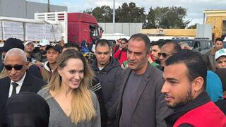 أنجلينا جولي تزور الجانب المصري من معبر رفح "في جولة إنسانية"