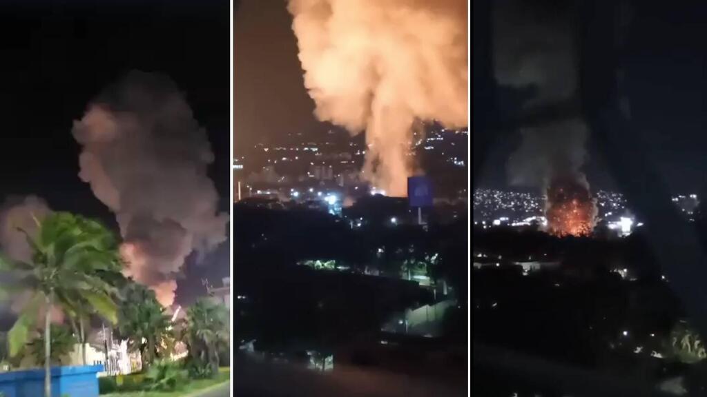 دوي انفجارات عنيفة تسمع في العاصمة الفنزويلية كاراكاس