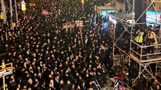 مظاهرات واحتجاجات الحريديم في القدس 