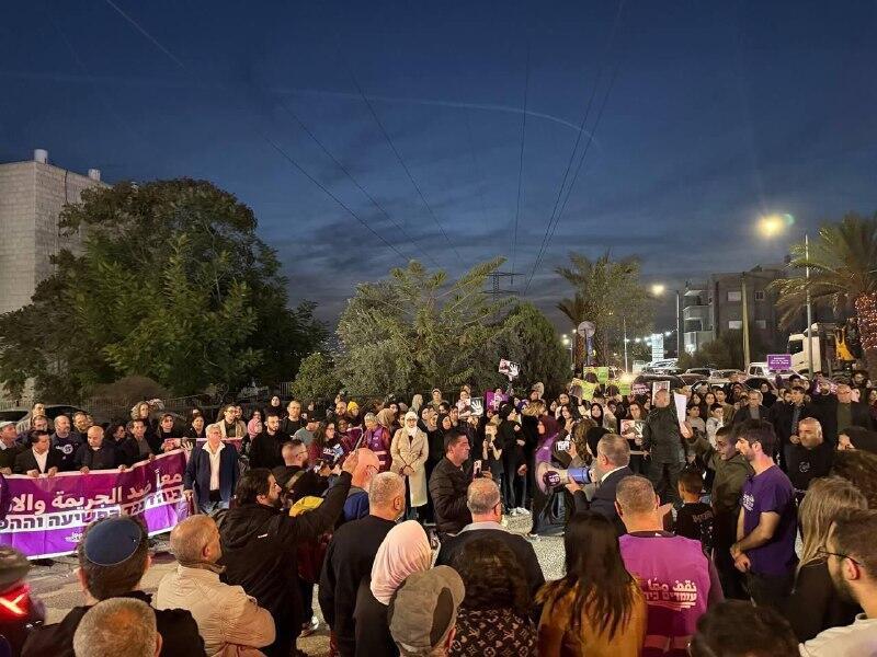 مظاهرة عربية يهودية في طرعان