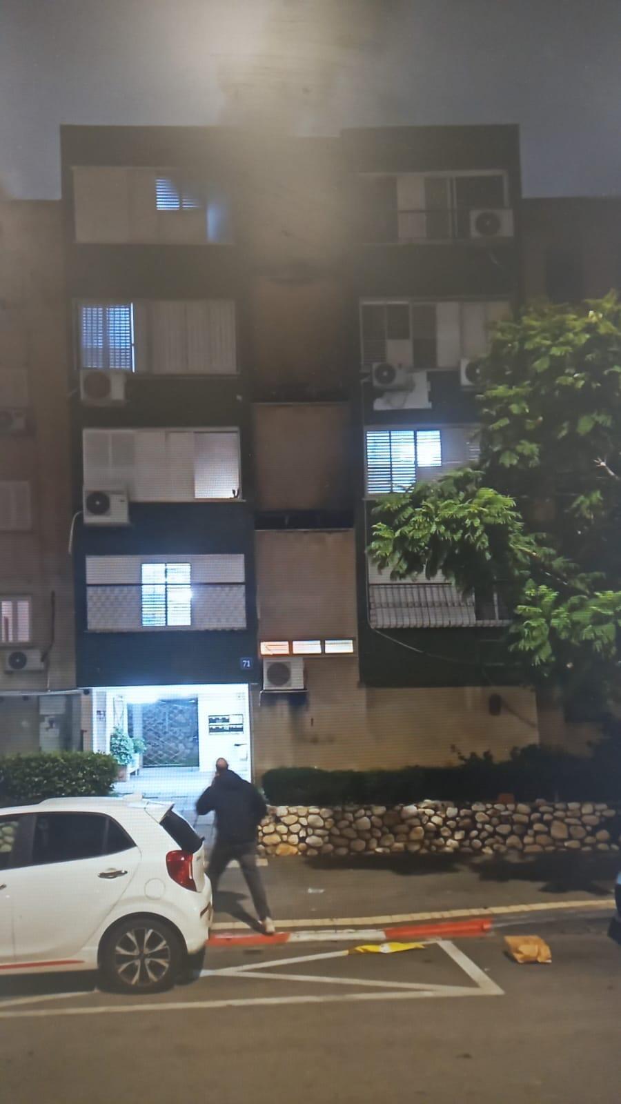 حريق في يافا- تل أبيب