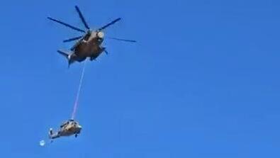 تحطم مروحية عسكرية إسرائيلية خلال عملية سحب جوي دون وقوع إصابات