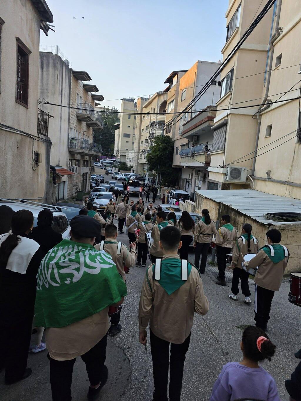 مسيرة كشفية في الحي الشرقي بالناصرة إحياءً لذكرى الإسراء والمعراج