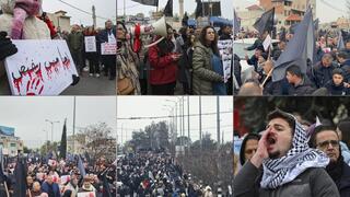 نحو 100 ألف تظاهروا ضد العنف والجريمة في مدينة سخنين