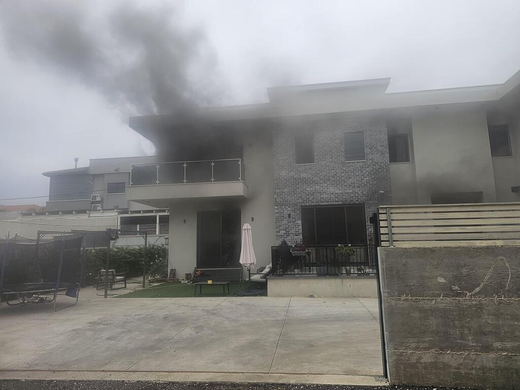 حريق في مبنى سكني بكفر قرع