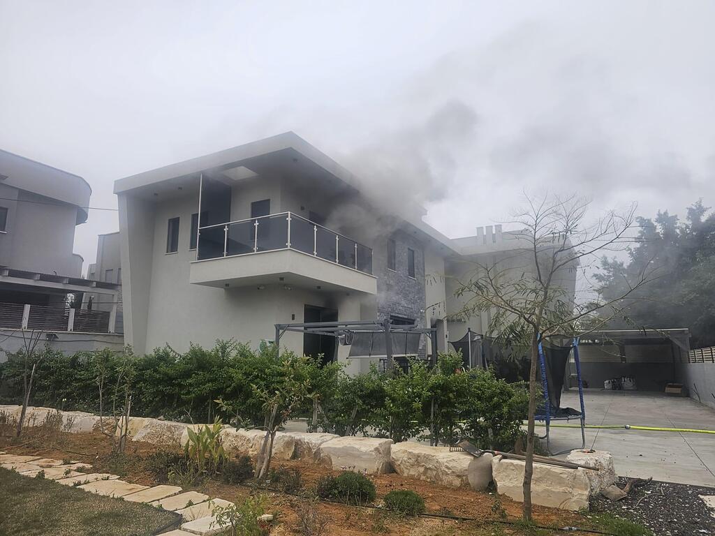 حريق في مبنى سكني بكفر قرع