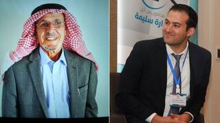 من اليمين: نضال حايك جبر أبو كف 