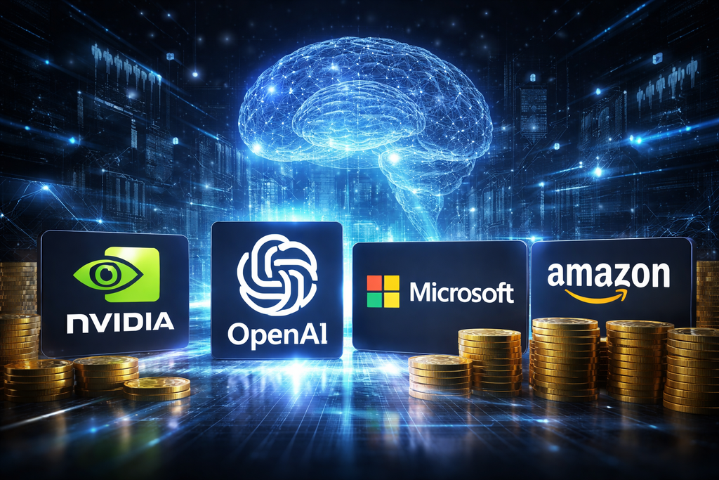 إنفيديا وأمازون ومايكروسوفت يسعون لاستثمارات ضخمة في شركة "تشات جي بي تي"