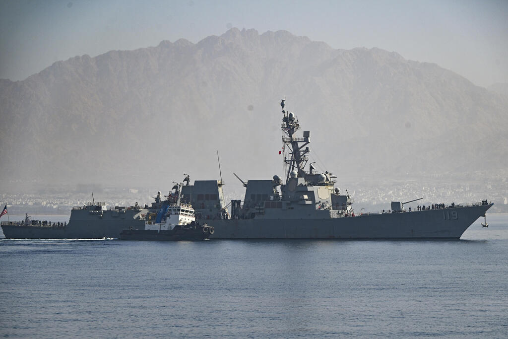 سفينة تابعة للبحرية الأمريكية قبالة سواحل إيلات