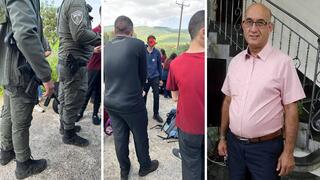 من اليمين: مال أبو يونس مدير مدرسة ابن خلدون سخنين