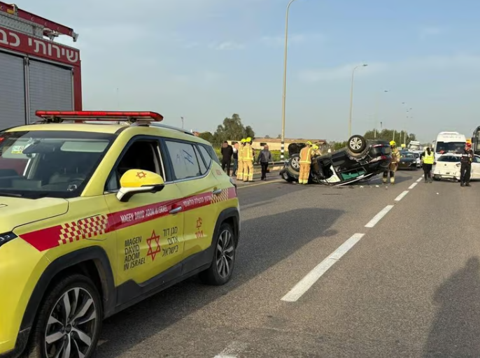 مصرع طفل دهسًا وإصابة 4 آخرين في حادث طرق بالنقب