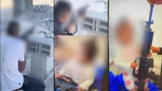 رضيعة مع بندقية M-16 في عرعرة النقب