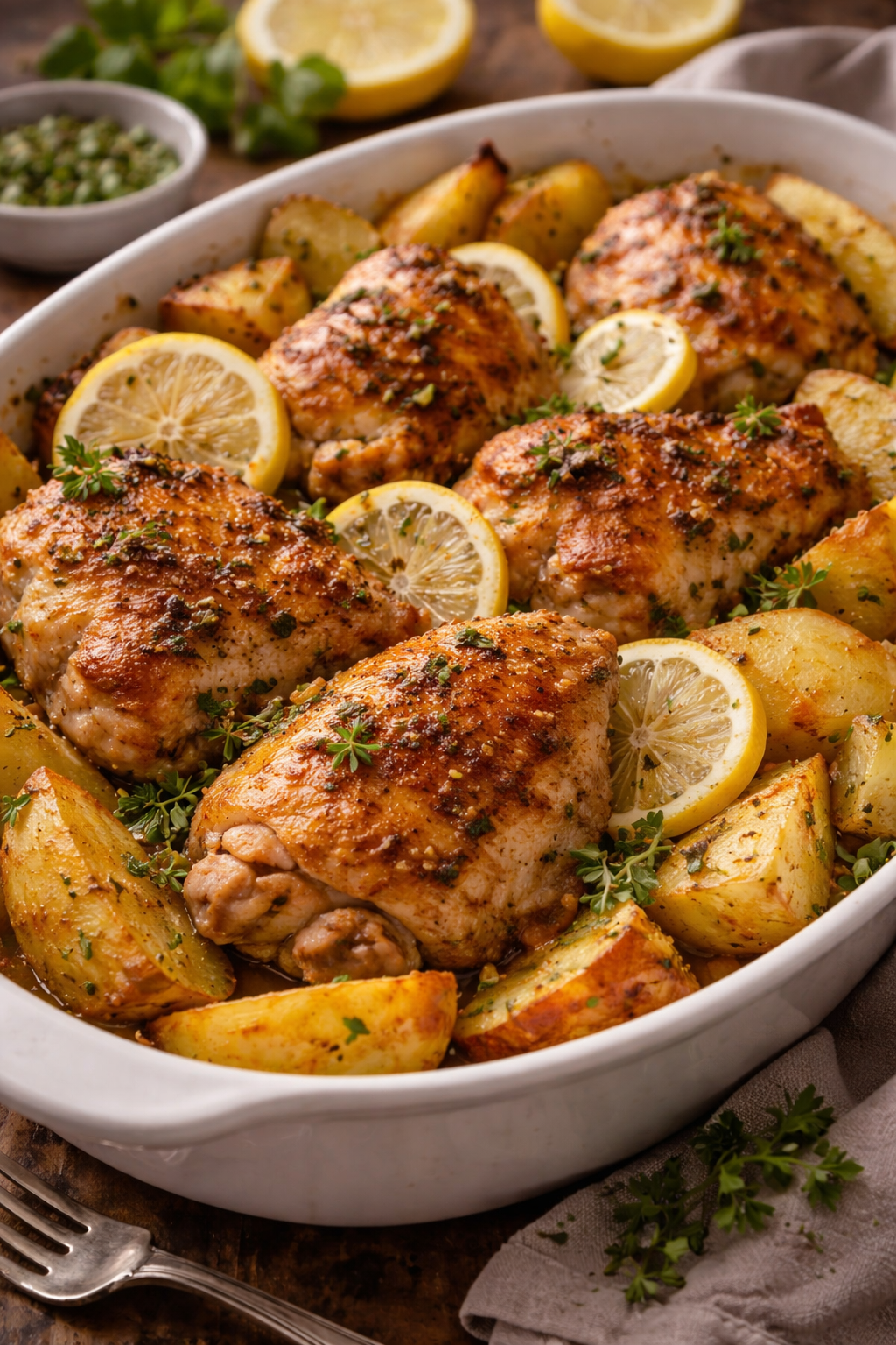 دجاج بالليمون والبطاطس (.) 5 أفكار أطباق رئيسية لمائدة رمضان