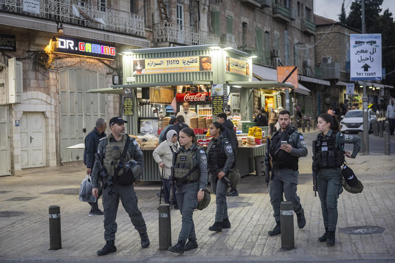 أفراد الشرطة في البلدة القديمة بالقدس