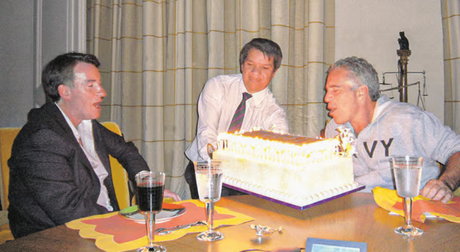 مندلسون وإبستين (تصوير: U.S. Justice Department/Handout/Reuters) مندلسون وإبستين