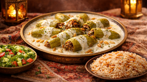 طبق اليوم السابع من رمضان | شيخ المحشي باللبن (كوسا بلبن)