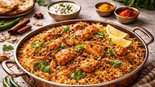 البرياني بالدجاج